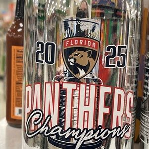 Florida Panthers Champions 2025 Wine Bottle Mirror